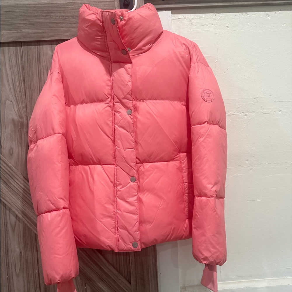 UGG Vickie Pink Puffer Jacket